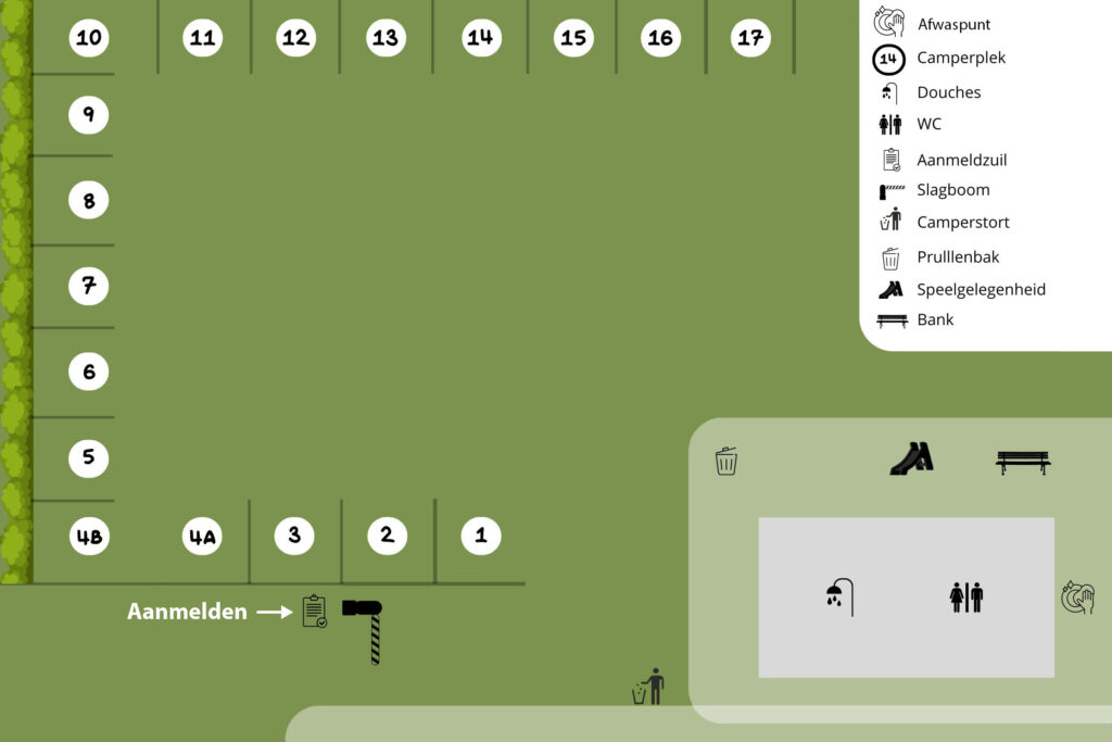 Plattegrond Natuurcamping de Boerenzwaluw NIEUW
